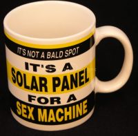 IT'S NOT A BALD SPOT Its a SOLAR PANEL Coffee Mug